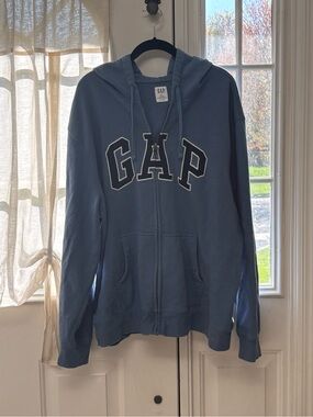 GAP Zippered Logo Hoodie XXL